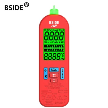 BSIDE USB Charge Профессиональный бесконтактный тестер напряжения Smart Auto Range ЖК-мультиметр Цифровой тестер напряжения переменного постоянного тока A2