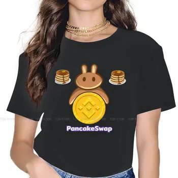 Женские футболки Swap Bunny Apeswap Pancake Эстетическая Винтажная женская одежда Хлопчатобумажные топы с рисунком Оверсайз