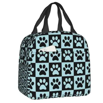 Подарочная сумка для ланча с изоляцией в виде собачьей лапы, термоохладитель, ланч-бокс, женские Детские сумки-тоут