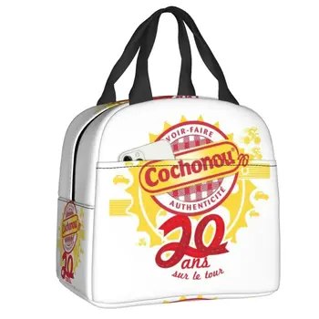 Изолированная сумка для ланча Cochonou для женщин, Герметичный термоохладитель, сумка для ланча для детей, школьников