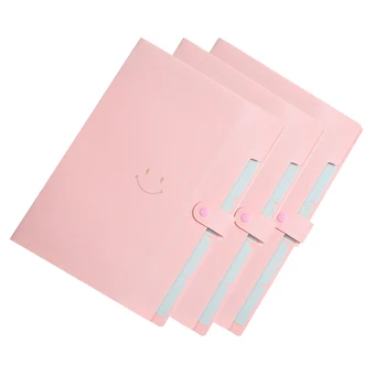 Розовый Держатель папки для документов, счетов, Органайзер для расширения офиса, папка для хранения документов