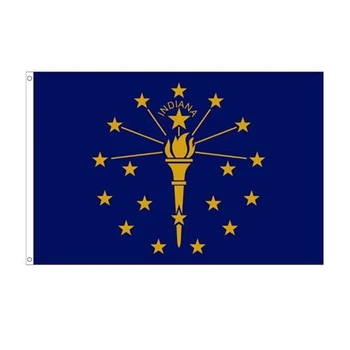 Прямая Поставка Флагов штата Индиана из 100% Полиэстера