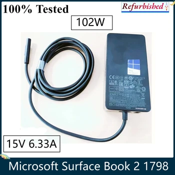 LSC Microsoft Surface Book 2 1798 Адаптер питания для дисплея мощностью 102 Вт Pro Быстрая зарядка 15 В 6.33 А Линия зарядного устройства для планшета и ноутбука