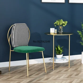 Обеденный стул в современной квартире Nordic Luxury, Креативный Угловой Туалетный столик, кресло для отдыха, Туалетный столик, мебель для спальни