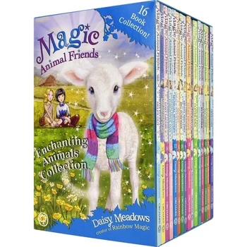16 Книг / Набор Коллекция Magic Animal Friends На Английском Языке Книга для чтения с картинками Детский Сборник Рассказов Подарочная коробка