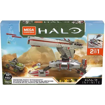 Мега Строительный блок, креативная игра Halo, окружающая зенитные орудия GNB27, головоломка, строительный блок, модель игрушки, подарок мальчику на день рождения