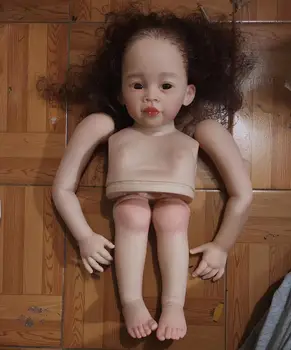 FBBD Настроила Ограниченную Поставку 32-дюймовой Возрожденной Куклы Мейли С Ручными Вьющимися Волосами Shotr Версия для Девочек DIY Part