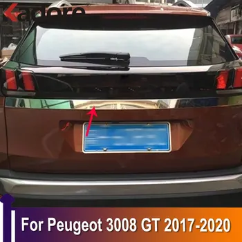 Автомобильные Аксессуары Накладка На Заднюю Крышку Багажника Peugeot 3008 GT 2017 2018 2019 2020 Защитная Полоса Багажника Задней Двери