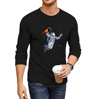 Новая длинная футболка Space Dunk, спортивные рубашки, мужская одежда, быстросохнущая рубашка, футболки для мужчин