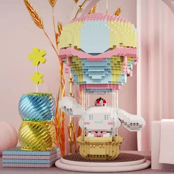 Sanrio Cinnamoroll Decoration Серия Girl Heart Строительный блок из микрочастиц, игрушка в подарок на воздушном шаре