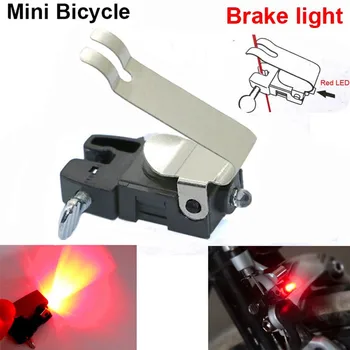 Водонепроницаемый мини-велосипедный фонарь с V-образным тормозом, задний Велосипедный фонарь, Велосипедная светодиодная лампа высокой яркости, Водонепроницаемая лампа, Аксессуары для велоспорта