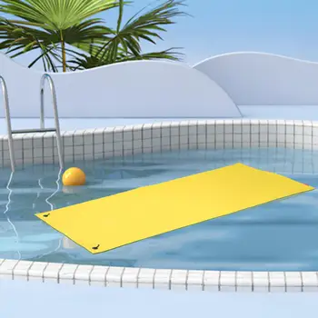 Водный Плавающий коврик для бассейна, 3-Слойный Водный Плот, Свернутый Коврик 270x90x3,3 см, Портативный, Веселящийся на Воде (Случайный цвет)
