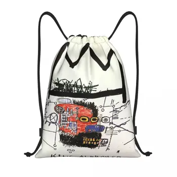 Изготовленные на заказ Сумки-рюкзаки King Alphonso на шнурке, Мужские и женские Легкие сумки Jean Michel Basquiats, Спортивные сумки для спортзала, Сумки для путешествий