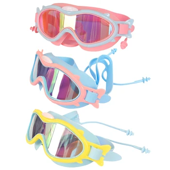 Очки для плавания для детей с защитой от ультрафиолета, Герметичное силиконовое резиновое кольцо, Профессиональный Бинокль для плавания, противотуманные очки, очки для плавания