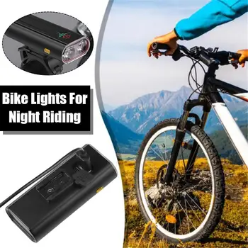Велосипедные Фары Фары Для Горного Велосипеда Зарядка Фар Для Ночной Езды Большой Ремень Водонепроницаемый Выходной Мощности Illuminat Огни Ou B9Y3