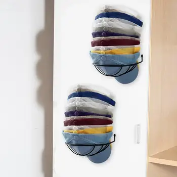 Штабелируемое решение для хранения шляп Прочная настенная металлическая стойка для хранения шляп, Организуйте экономию места с помощью этого набора для нескольких штук