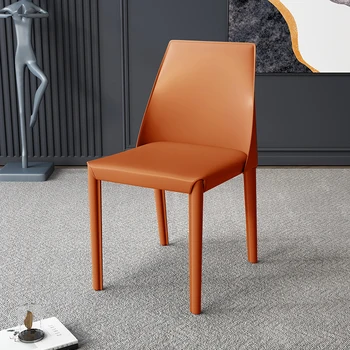 Обеденные стулья из итальянской кожи, Современные свадебные Минималистичные стулья для гостиной, Офисная мебель Cadeira Modern Furniture A2