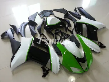 Новый Комплект Обтекателей Мотоцикла ABS Подходит Для Kawasaki Ninja ZX-6R 636 2007 2008 07 08 Кузов На Заказ Зеленый Белый