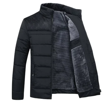 2022 Зимние куртки Для мужчин Плюс бархатные толстые мужские пальто, однотонная повседневная теплая ветрозащитная куртка, Мужская флисовая верхняя одежда, пальто для мужчин