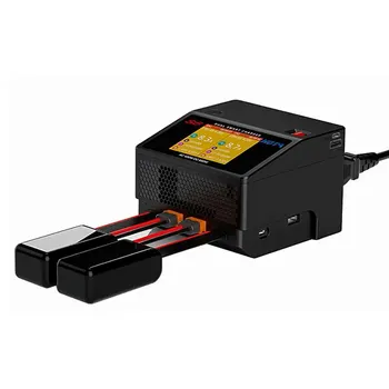 Двухканальное интеллектуальное сверхмалое зарядное устройство HOTA S6 AC400W DC650W 15A для Lipo-аккумуляторов LiHV LiFe LiIon NiZn NiCd NiMH