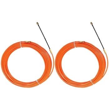 2x4mm 15-метровое/30-метровое Оранжевое Направляющее устройство, Нейлоновый Электрический кабель, Нажимные съемники, Воздуховод, Змеиная Удочка, Рыбная лента, проволока
