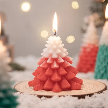 3D Большая Рождественская сосна Силиконовая форма для изготовления ароматического мыла 
