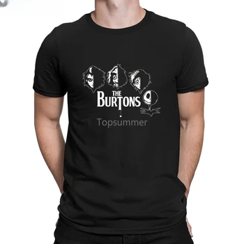 Хэллоуин, футболка с изображением Тима Бертонинга, Эдварда Руки-ножницы, футболка с изображением жука из хлопка высшего качества, мужская футболка с принтом Sunlight