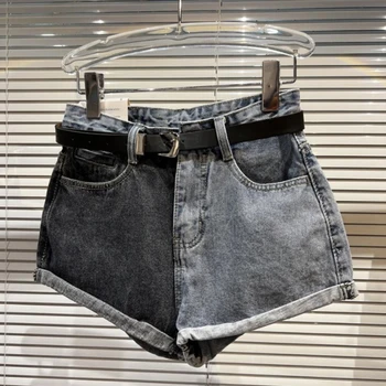 Весенняя новинка 2023 года, супер шорты в уличном стиле, трендовые джинсовые шорты в стиле Basic Wash Water Blast.