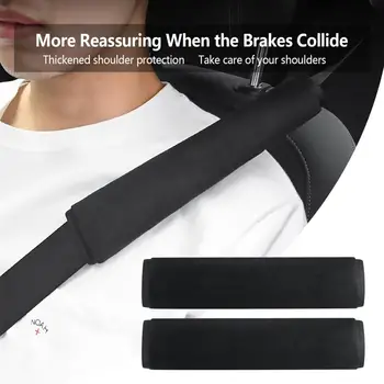 Защита Однотонный плечевой ремень безопасности с тонкой строчкой, принадлежности для автомобиля