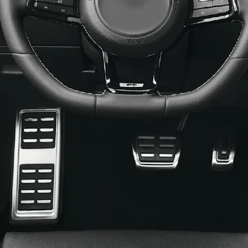 Автомобильные педали из 3 шт., Ножная крышка педали топливного тормоза для VW Passat B8 Golf 7 2017-2021 для Skoda Octavia для Seat Leon AT