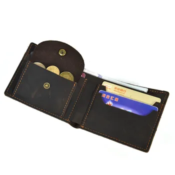 RFID Fold Тонкий Мужской Роскошный Деловой Длинный кошелек, портмоне, держатель для кредитных карт, удостоверение личности, винтажная сумка-бумажник из матовой натуральной кожи