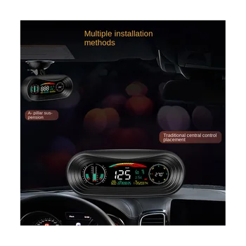 P18 HUD-дисплей, автомобильный клинометр 4x4, внедорожный GPS-трекер, Спидометр, измеритель градиента, Автоматические инструменты для всех автомобилей