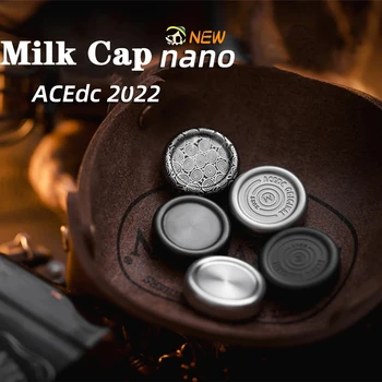 ACEdc Milk Cap Тактильные Монеты Mini Nano 2022 Гравировка Новая Металлическая Игрушка Декомпрессионная Игрушка EDC Gyro Tide Play Подарок