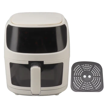 Электрическая фритюрница 8.4Qt, можно мыть в посудомоечной машине, сенсорный экран с антипригарным покрытием, штепсельная вилка ЕС 220 В, ABS, PP для кухни
