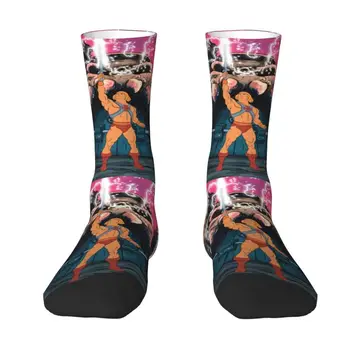 Женские мужские носки-трансформеры Harajuku He-Man с 3D-печатью, спортивные футбольные носки Masters of the Universe