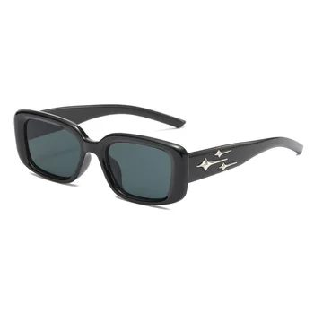 TANOXI Модный люксовый бренд, Женские солнцезащитные очки для мужчин, Винтажные солнцезащитные очки, Маленькие Квадратные мужские очки в стиле панк UV400 GafasDe Sol Muje