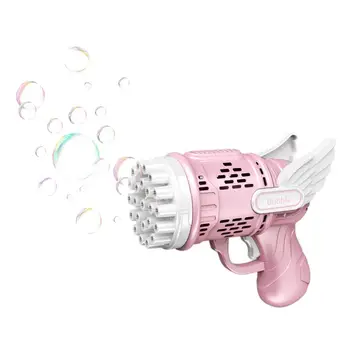 23-Луночный воздуходувной аппарат для мыльных пузырей, игрушка Гатлинга, Автоматическая машина для мыльных пузырей, Ракетная игрушка для детей с охлаждающим вентилятором Bubble
