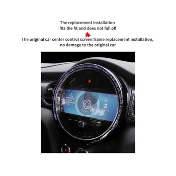 Для центральной консоли MINI Cooper F55 F56 S n Декоративная рамка для крышки автомобильного центра Mini F57 2014- 2022 6,5 Дюймов