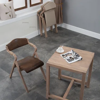 Мебель для кухни в скандинавском стиле, столовые Кьяры для гостиной, стул для гостиной со спинкой, складной тканевый стул для ресторана в стиле ретро в общежитии