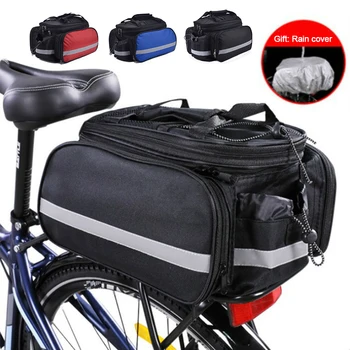 Сумка для велосипедной стойки, водонепроницаемая сумка для MTB велосипеда, сумка для заднего сиденья, сумки для багажника, сумка для переноски большой емкости, портативные пылезащитные велосипедные сумки