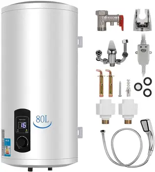 Электрический водонагреватель мощностью 2 кВт 80 л, накопительный водонагреватель для кухни и ванной