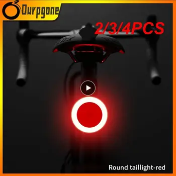 Мультирежимы освещения Велосипедный фонарь USB Зарядка Светодиодный велосипедный фонарь вспышка Задние велосипедные фонари для MTB подседельный штырь IPX2 Водонепроницаемый