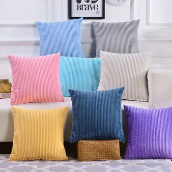 Кукурузные бархатные наволочки для дивана, Офисная подушка, наволочка 45x45 см, роскошная наволочка для домашнего декора, однотонная наволочка