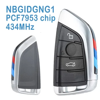 NBGIDGNG1 Auto Smart Remote 2 + 1 Кнопки 434 МГц PCF7953 Чип Заменить Автомобильный Брелок Для BMW CAS4 FEM