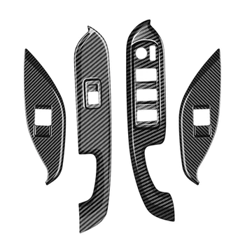 ABS Кнопка Подъема Оконного Стекла, Накладка Крышки, Наклейка На Дверной Подлокотник Из ABS Углеродного Волокна RHD Для Toyota Voxy 2022