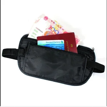 Поясная сумка для бега, повседневные нейлоновые однотонные регулируемые сумки для телефона, паспорта, хранения денег, поясная сумка, спортивные сумки