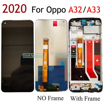 Оригинальный Дигитайзер С Сенсорным Экраном в сборе Для Oppo A32 2020 PDVM00/A33 2020 CPH2137 Замена ЖК-дисплея/С Рамкой