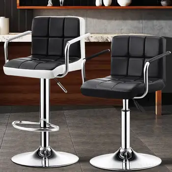 Высокие банки, табуреты, барный стул, Высокие табуреты, кухня, профессиональный парикмахерский дизайн, барный стул, Офисная мебель для кафе Taburete Alto YX50BC