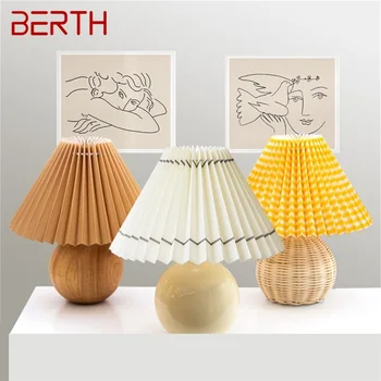 Креативная настольная лампа BERTH Nordic Mini Mushroom Light Настольная Керамическая светодиодная Декоративная лампа для домашней спальни