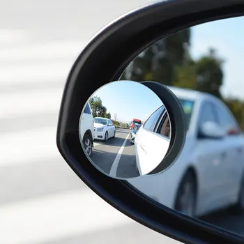 360-Градусное Автомобильное зеркало заднего вида со слепой зоной, Широкоугольное Регулируемое Маленькое Круглое зеркало заднего хода Автомобиля, Вспомогательное выпуклое зеркало заднего вида